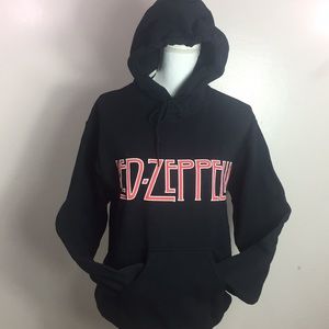 LiveNation Led Zeppelin Logo Symbols Black Hoodie
